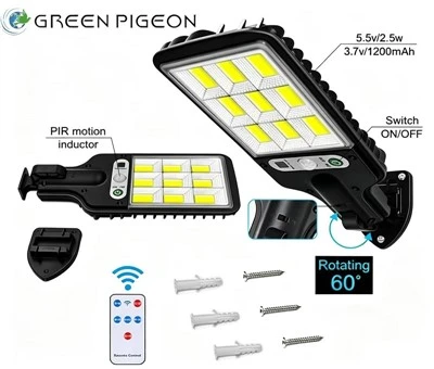 Goleuadau Gardd Solar Gyda Rheolaeth Anghysbell